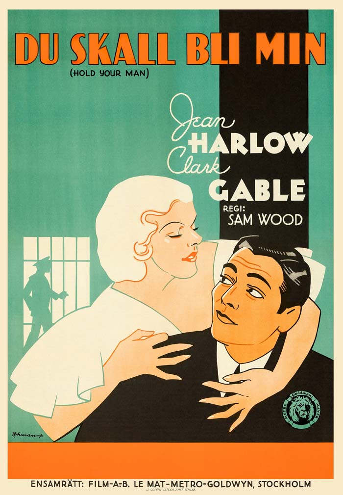 Hold Your Man (1933) vintage movie poster